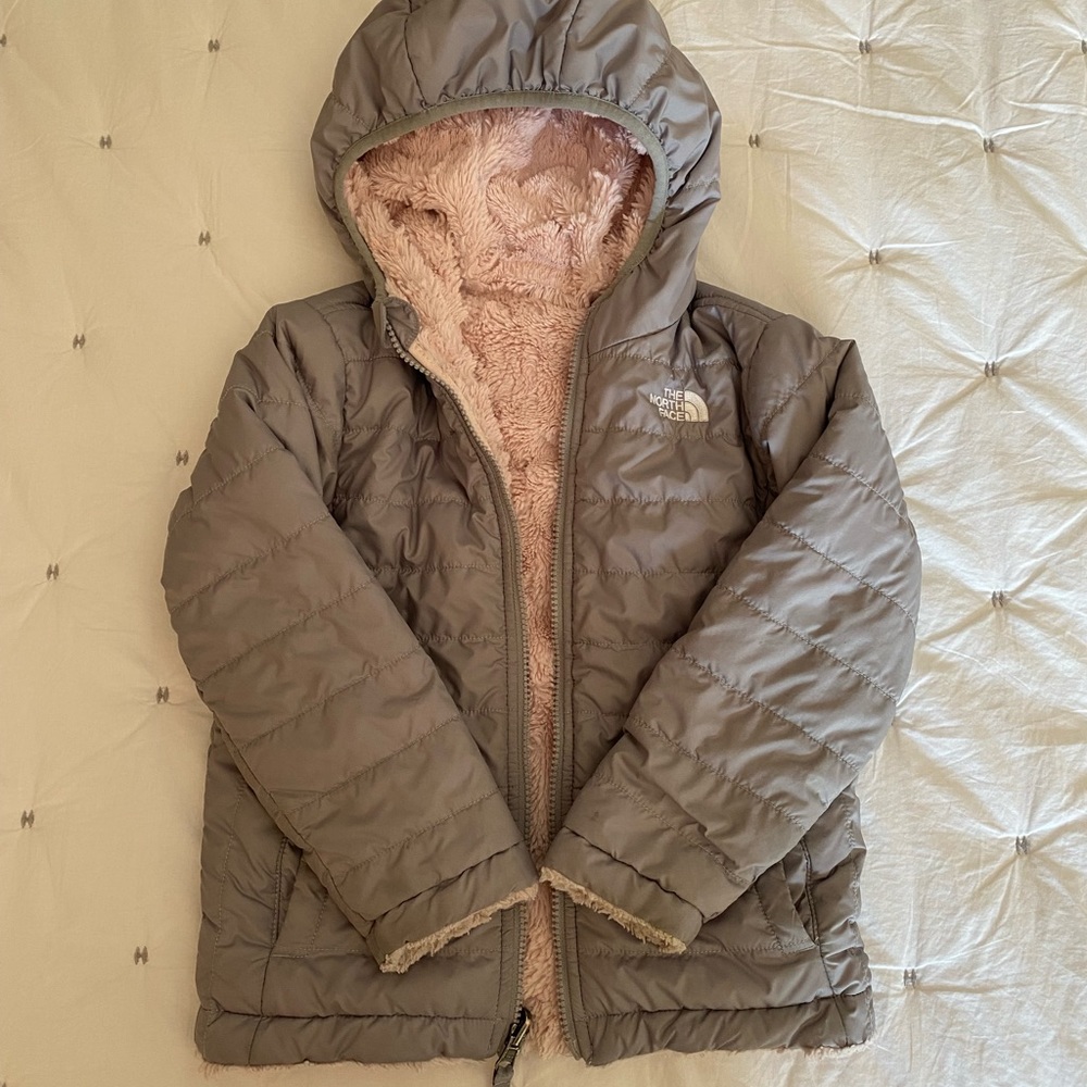 Toddler TNF Mossbud Hooded Reversible Jacket